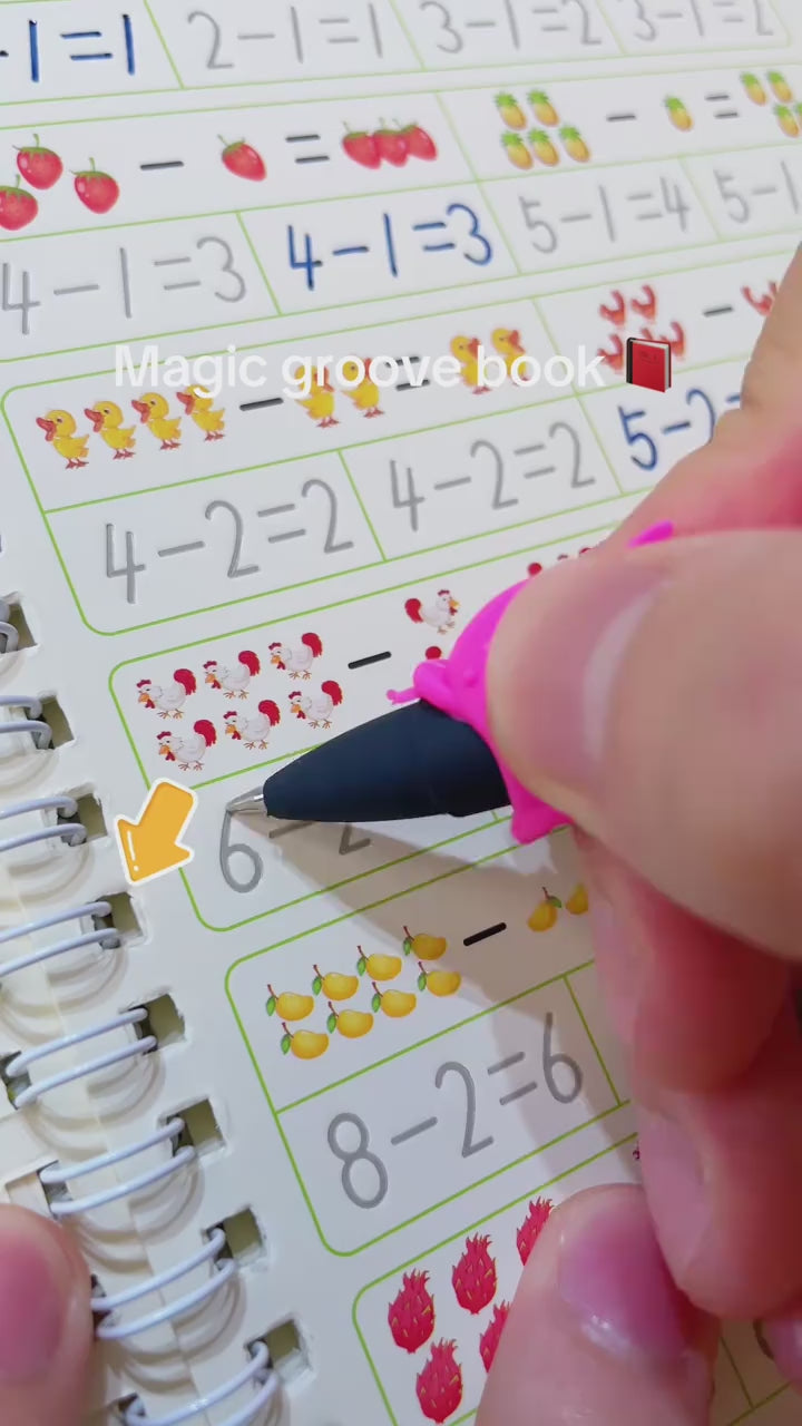 Trace & Grow writing practice demonstration, video 1
