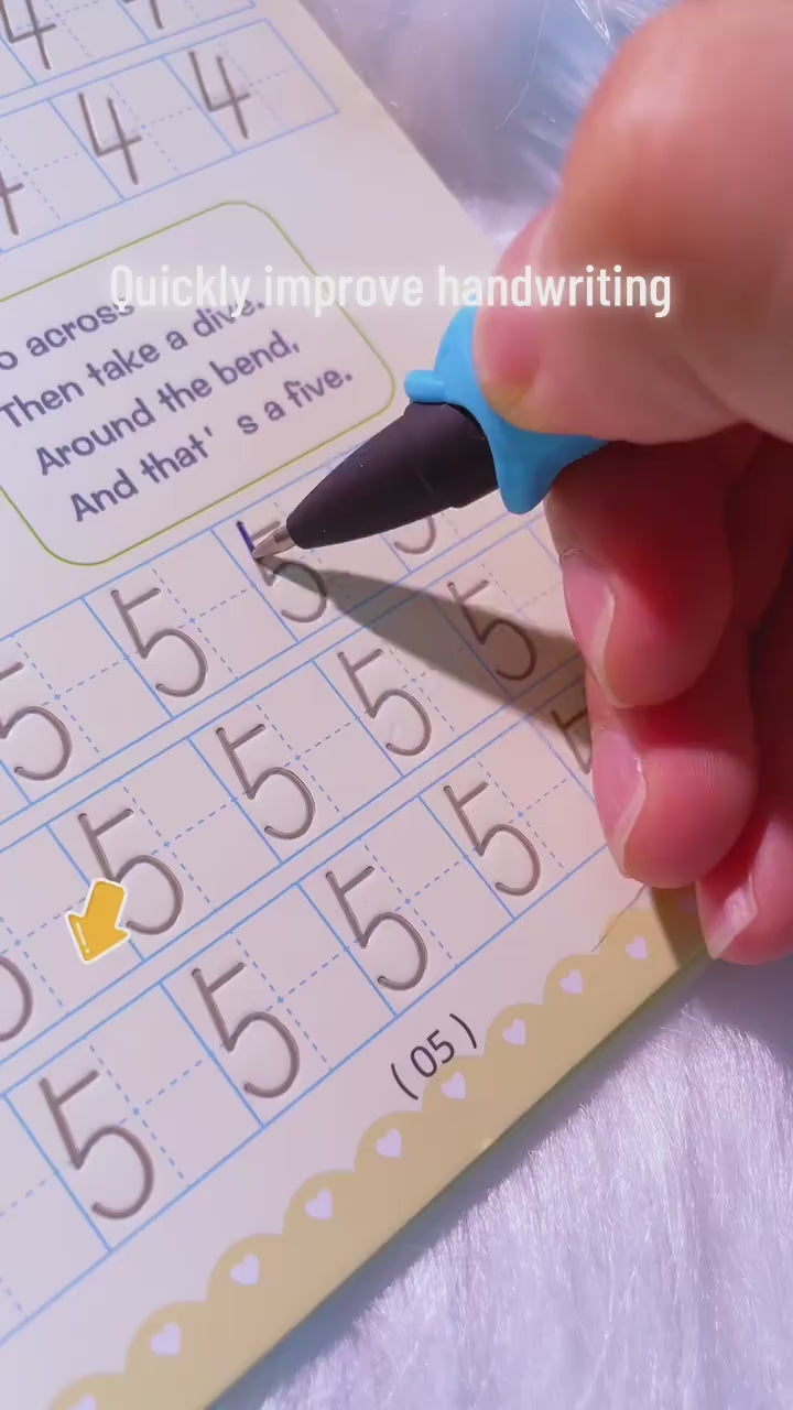 Trace & Grow writing practice demonstration, video 6