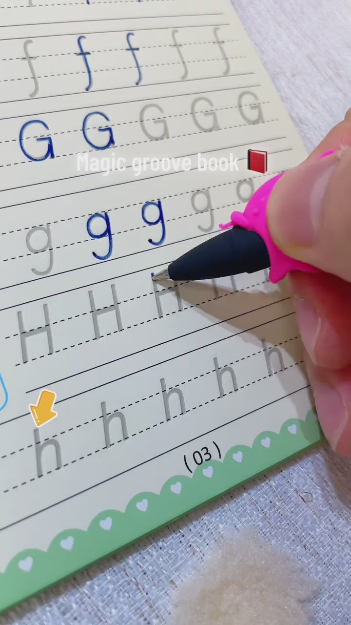 Trace & Grow writing practice demonstration, video 2