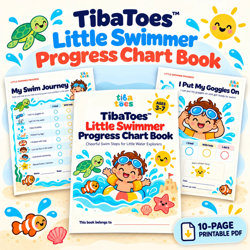 TibaToes™ Little Swimmer Progress Chart Book