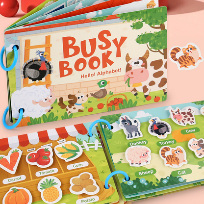 TibaToes™ Montessori Busy Book