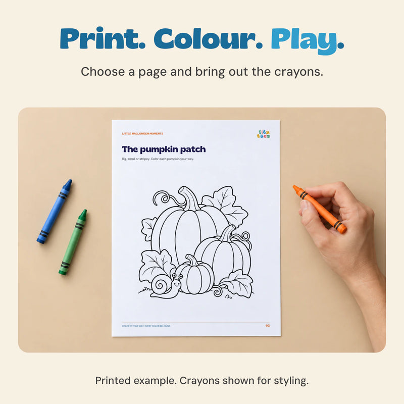 Print. Colour. Play.. Choose a page and bring out the crayons.