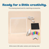 Ready for a little creativity. The drawing board and its matching accessories.