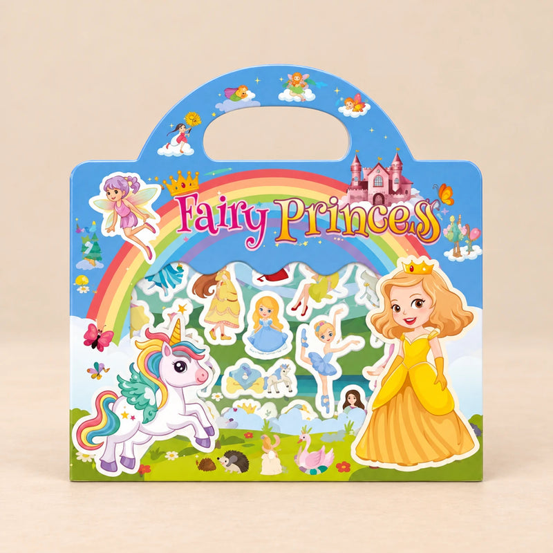Fairy Princess CarryScene reusable sticker book, individual theme option.