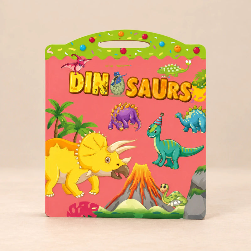 Dino Land CarryScene reusable sticker book, individual theme option.