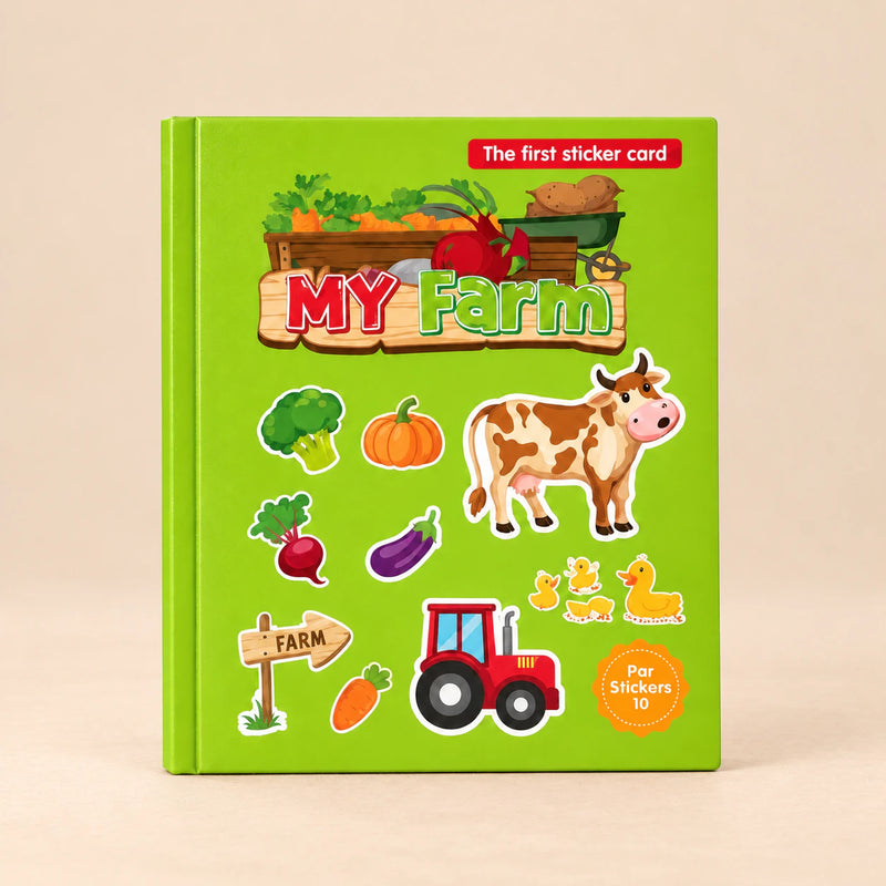 Farm MiniScene reusable sticker book, individual variant.