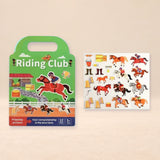 TibaToes™ PuffyScene Reusable Sticker Book shown in a warm beige studio with realistic depth.