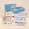 Little Words 40-Card Learning Set. Original printed artwork in a warm beige studio.