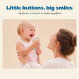 Little buttons, big smiles. Hands-on moments to share together.