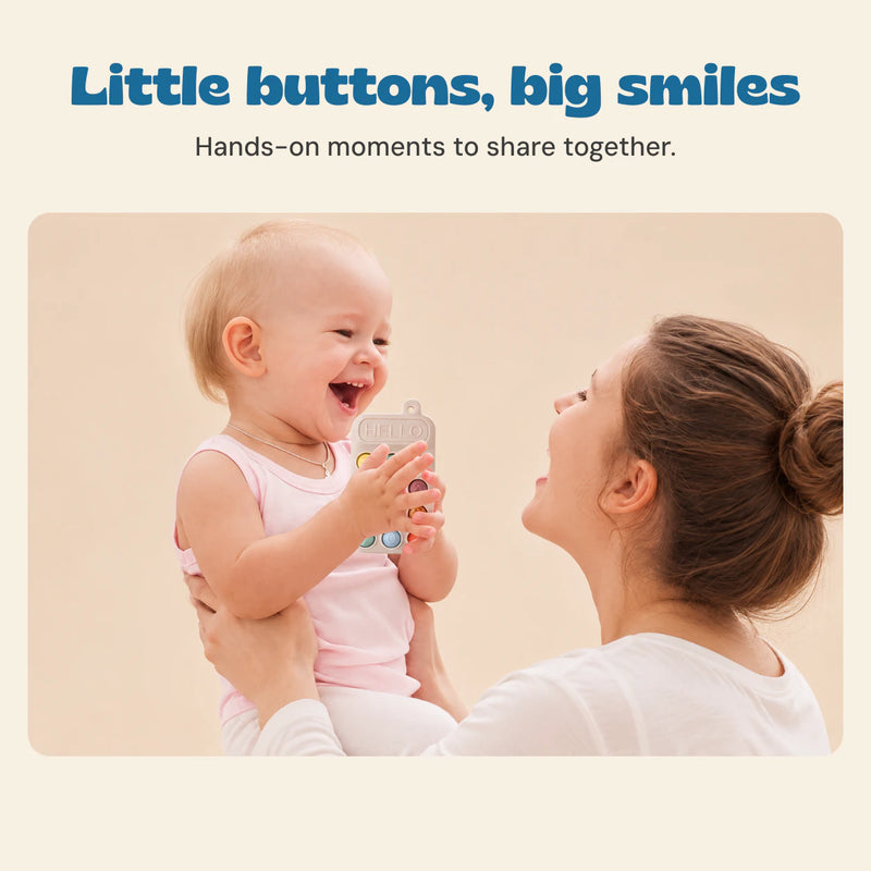 Little buttons, big smiles. Hands-on moments to share together.