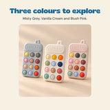 Three colours to explore. Misty Grey, Vanilla Cream and Blush Pink.