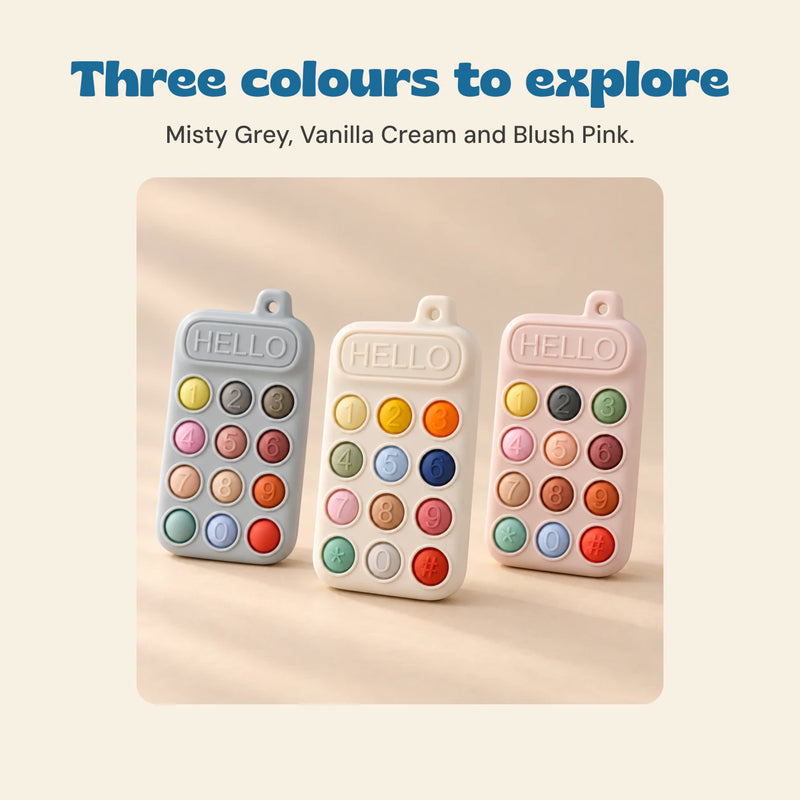 Three colours to explore. Misty Grey, Vanilla Cream and Blush Pink.