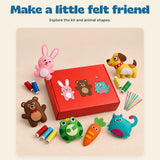 Woodland Stitch & Sew Craft Kit. Make a little felt friend. Explore the kit and animal shapes.