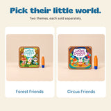 Forest Friends and Circus Friends WaterDoodle book options, each sold separately.