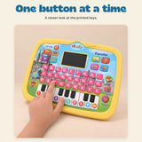 Spanish SmartStart Learning Tablet. One button at a time. A closer look at the printed keys.