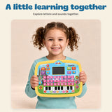 Spanish SmartStart Learning Tablet. A little learning together. Explore letters and sounds together.