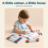 RainbowBrush Dual-Tip Marker Set. A little colour, a little focus. Make time for a little drawing.