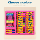 MegaArtist 86-Piece Creative Art Set. Choose a colour. A closer look at the crayons.