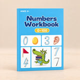 NumberQuest Tracing Workbook. Clean product photograph on a warm beige studio surface.