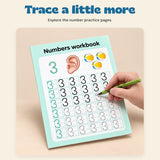 NumberQuest Tracing Workbook. Trace a little more. Explore the number practice pages.