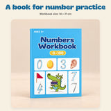 NumberQuest Tracing Workbook. A book for number practice. Workbook size: 14 × 21 cm