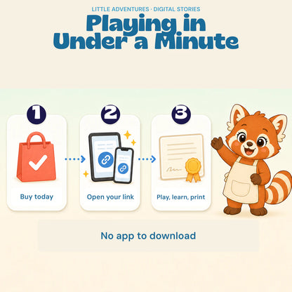 Theo & Suri's Little Chef, digital story adventures, with the original characters and artwork preserved. Gallery image 3.