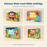 TibaToes™ Pen Control Busy Book. A closer look at the original activity book and printed pages.