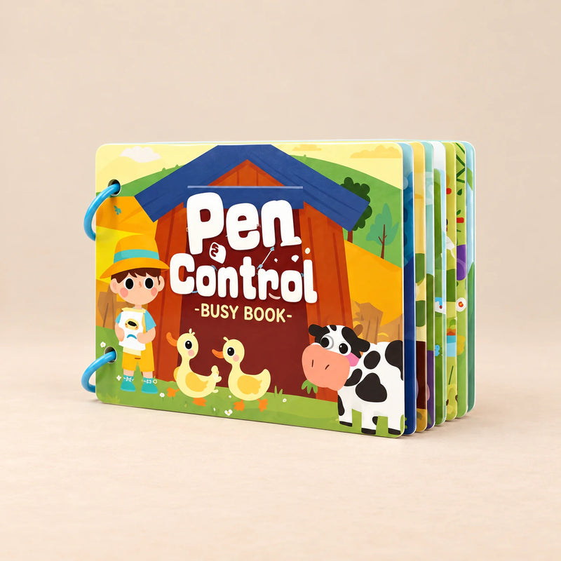 Fruit Trail Practice Book. Product cover in a warm beige studio.