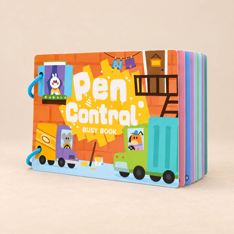 Number & Shape Practice Book. Product cover in a warm beige studio.