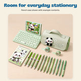BuddyPack Large Pencil Case. Room for everyday stationery. Pencil case shown with example contents.