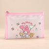 Kawaii School Supply Pouch. Clean product photograph on a warm beige studio surface.