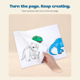 TibaToes™ Dot & Draw Activity Book. A closer look at the original activity book and printed pages.