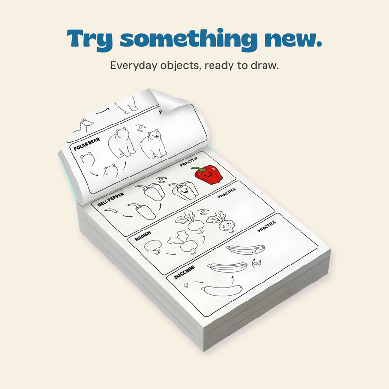 Try something new. Everyday objects, ready to draw.