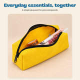 Everyday Pencil Pouch. Everyday essentials, together. A simple zip pouch for pens and pencils.