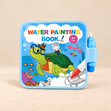 Reusable Water Painting Book. Clean product photograph on a warm beige studio surface.