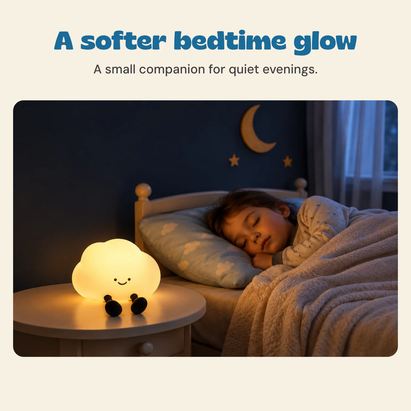 A softer bedtime glow. A small companion for quiet evenings.