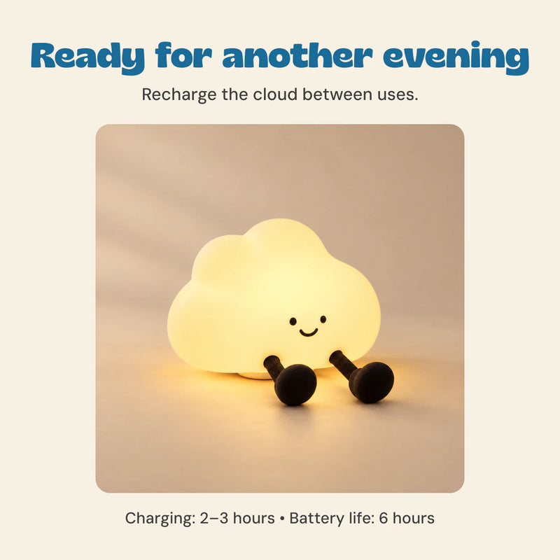 Ready for another evening. Recharge the cloud between uses.