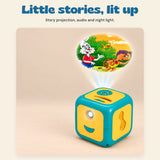 StoryCube Bedtime Projector. Little stories, lit up. Story projection, audio and night light.