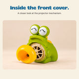Inside the front cover. A closer look at the projector mechanism.