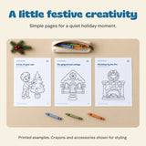 A little festive creativity. Simple pages for a quiet holiday moment.