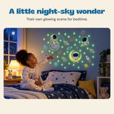 A little night-sky wonder. Their own glowing scene for bedtime.