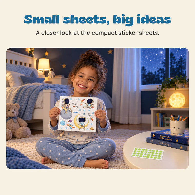 Small sheets, big ideas. A closer look at the compact sticker sheets.