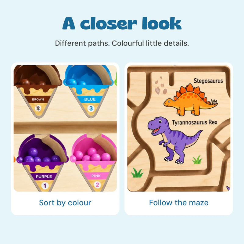 A closer look. Different paths. Colourful little details.