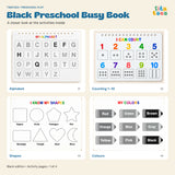Black Busy Book alphabet, counting, shapes and colours pages