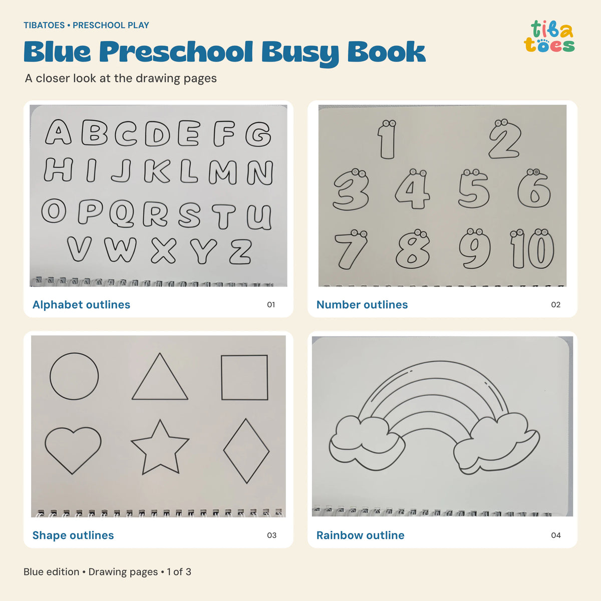 TibaToes™ Montessori Preschool Busy Book image 26