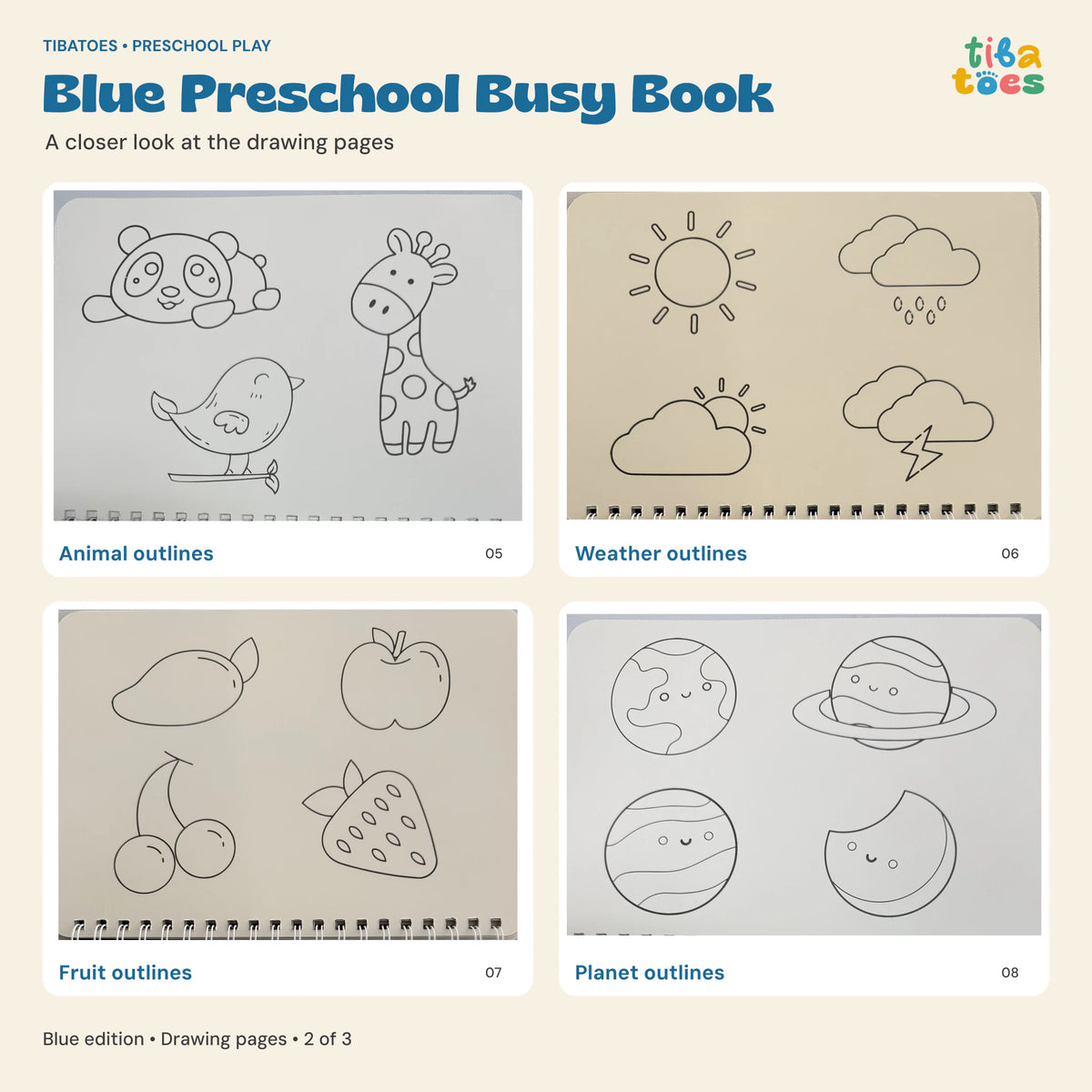 TibaToes™ Montessori Preschool Busy Book image 27