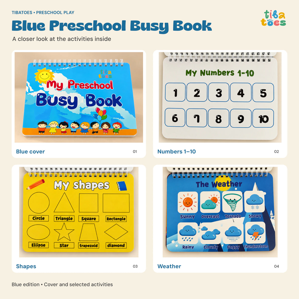 TibaToes™ Montessori Preschool Busy Book image 22