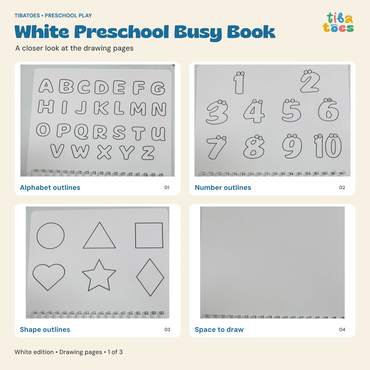 TibaToes™ Montessori Preschool Busy Book image 8