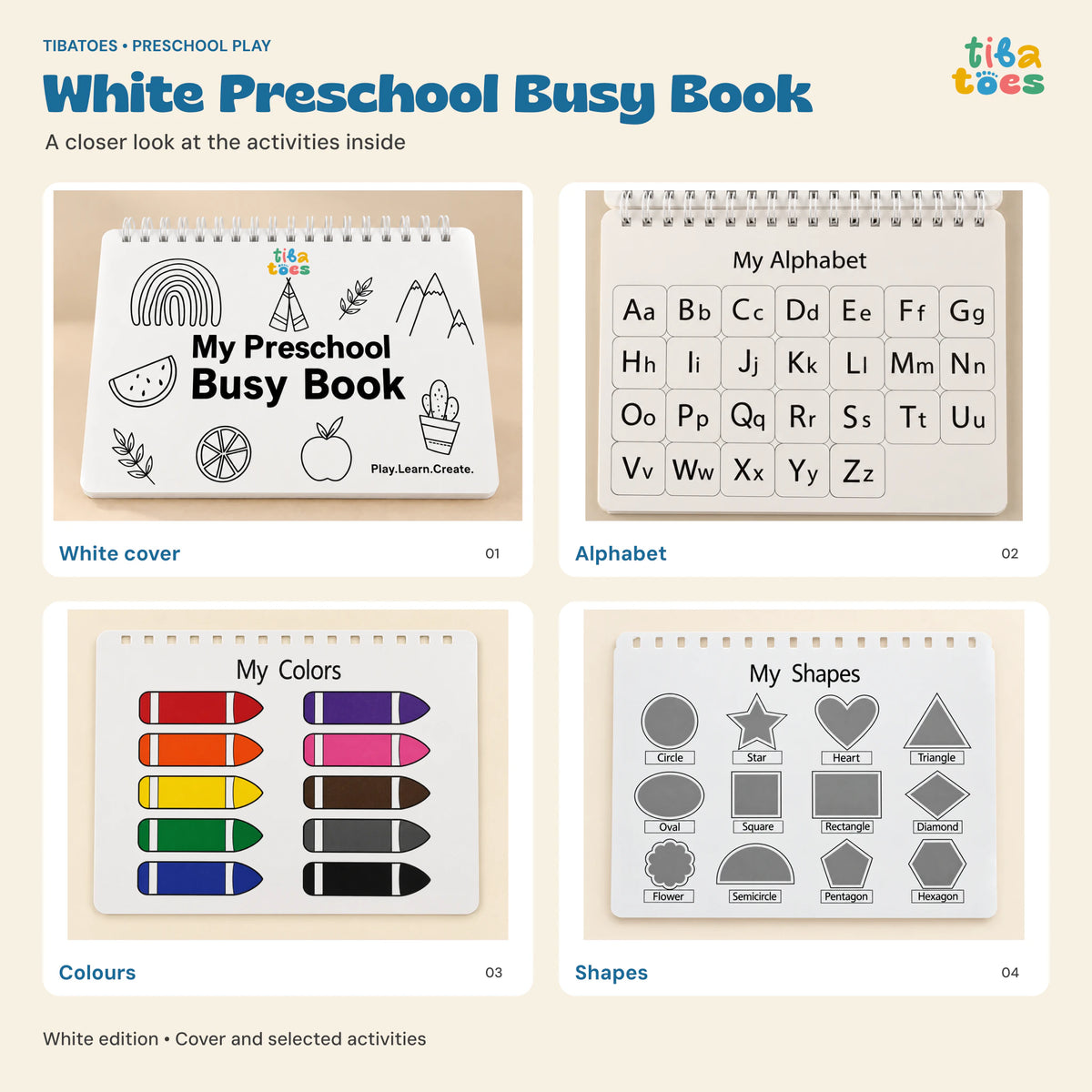 TibaToes™ Montessori Preschool Busy Book image 4