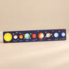 Dark Purple solar system puzzle strip with the Sun and eight planet pieces.